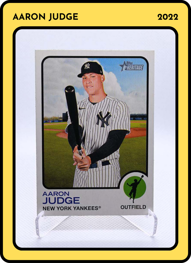 2022 Topps Heritage Aaron Judge #44 2022 Topps Heritage Aaron Judge #44